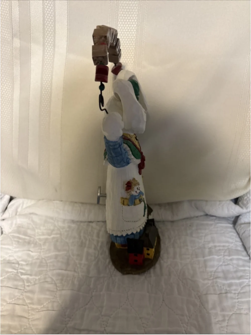San Francisco Country Folk Art Rabbit Music Box “Home Sweet Home” 12”tall